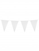 Wimpel-Girlande Party-Deko weiss 10m